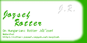 jozsef rotter business card